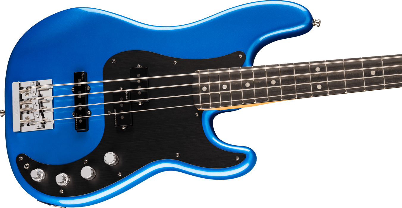 Fender American Ultra II Precision Bass®, Ebony Fingerboard, Noble Blue, Electric Bass - Fair Deal Music