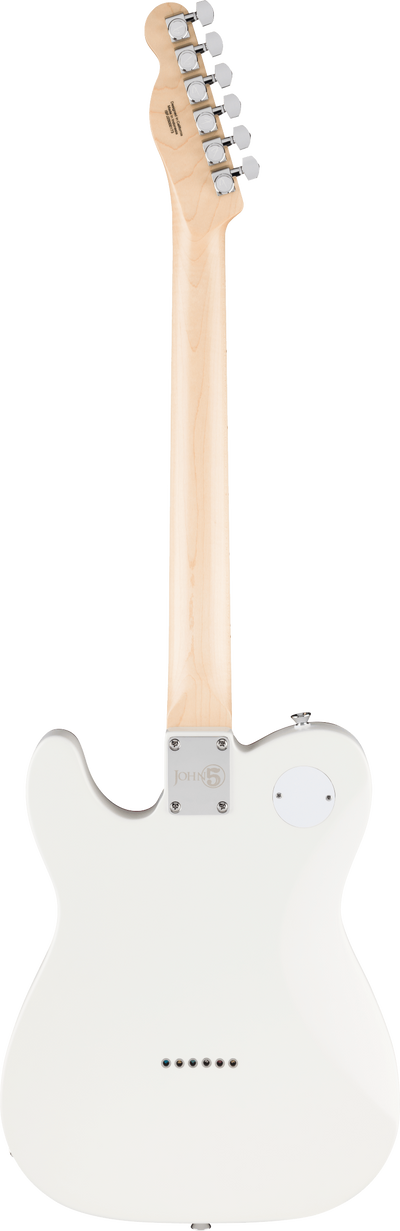 Fender John 5 Ghost Telecaster Electric Guitar, Arctic White