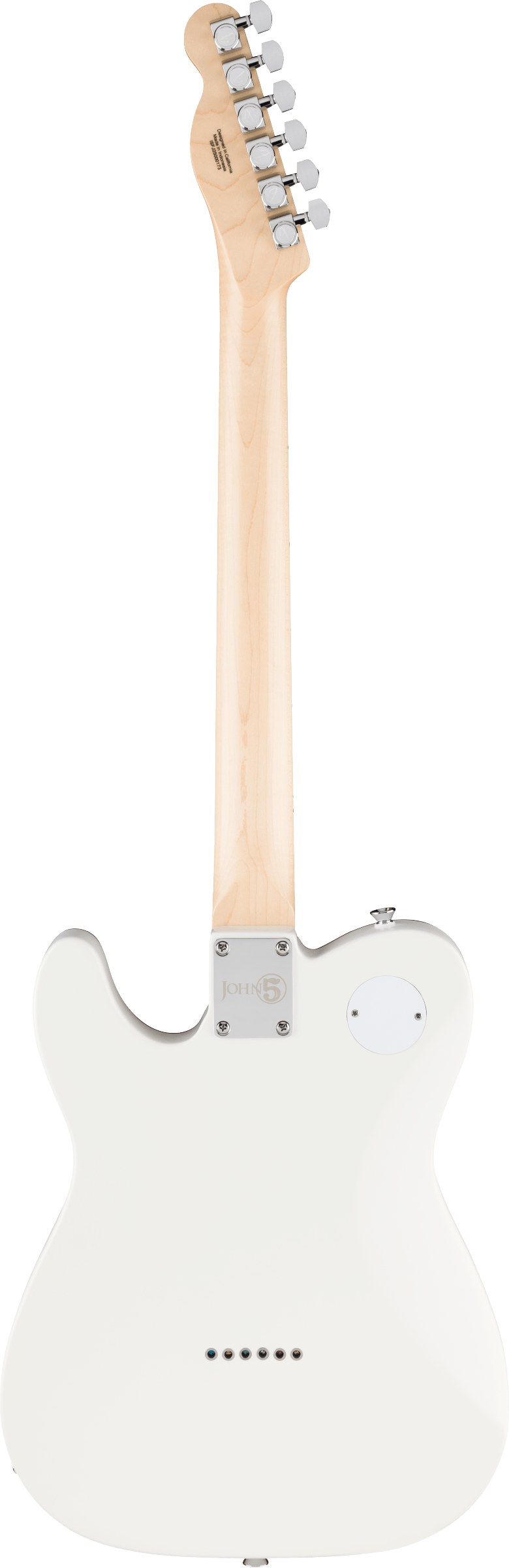 Fender John 5 Ghost Telecaster Electric Guitar, Arctic White