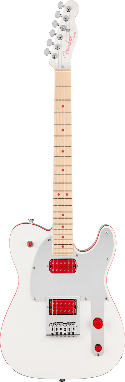 Fender John 5 Ghost Telecaster Electric Guitar, Arctic White