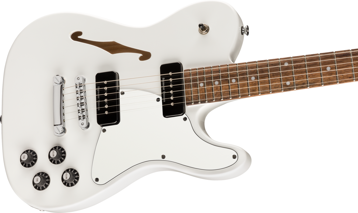 Fender Jim Adkins JA-90 Telecaster Thinline, White, Open Box - Fair Deal Music
