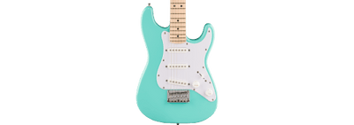 Squier Mini Stratocaster®, Maple Fingerboard, White Pickguard, Sea Foam Green - Fair Deal Music