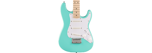 Squier Mini Stratocaster®, Maple Fingerboard, White Pickguard, Sea Foam Green - Fair Deal Music