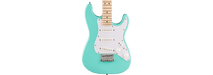 Squier Mini Stratocaster®, Maple Fingerboard, White Pickguard, Sea Foam Green - Fair Deal Music