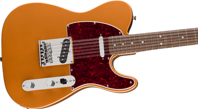 EMBARGO 08/09/26 Squier Paranormal Troy Van Leeuwen Telecaster® XII, Laurel Fingerboard, Tortoiseshell Pickguard, Copper - Fair Deal Music