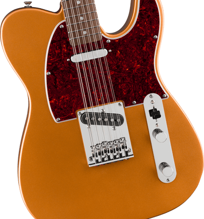 EMBARGO 08/09/26 Squier Paranormal Troy Van Leeuwen Telecaster® XII, Laurel Fingerboard, Tortoiseshell Pickguard, Copper - Fair Deal Music