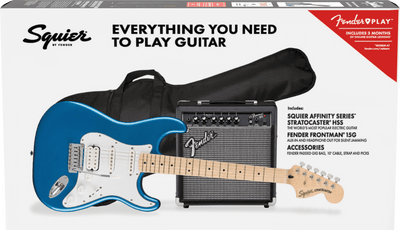 Squier Affinity Series® Stratocaster® HSS Pack with Frontman 15g Amp and Gig Bag - Fair Deal Music