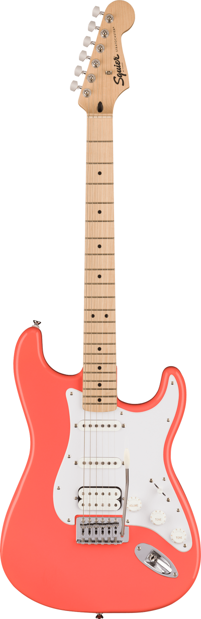 Squier Sonic Stratocaster HSS, Tahitian Coral - Fair Deal Music