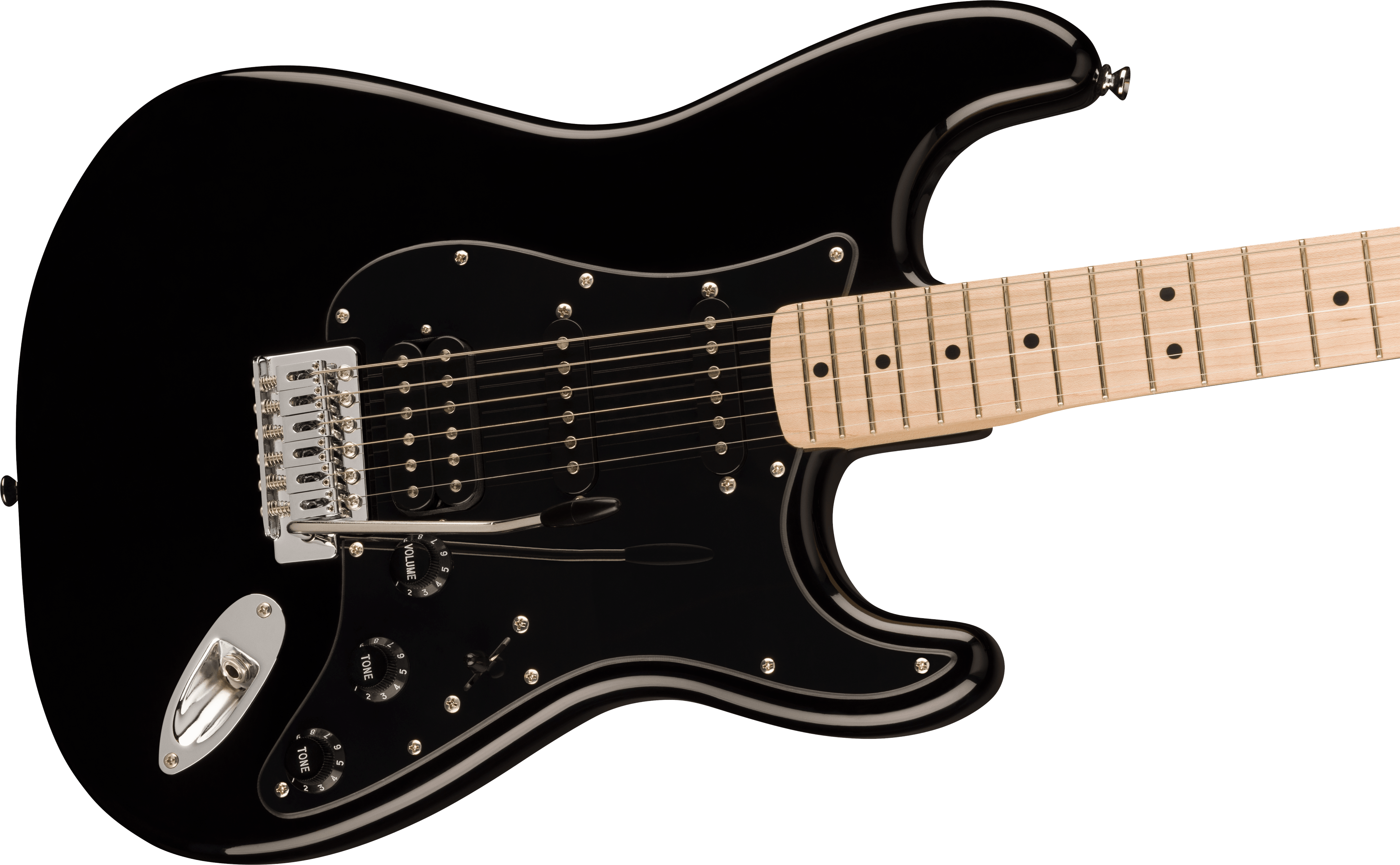 Squier Sonic Stratocaster HSS Black Electric Guitar - Fair Deal Music