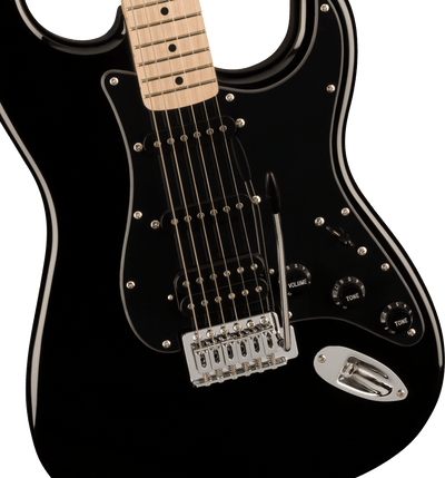 Squier Sonic Stratocaster HSS Black Electric Guitar - Fair Deal Music