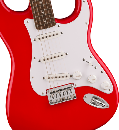Squier Sonic® Stratocaster® HT, Laurel Fingerboard, White Pickguard, Torino Red, Electric Guitar - Fair Deal Music