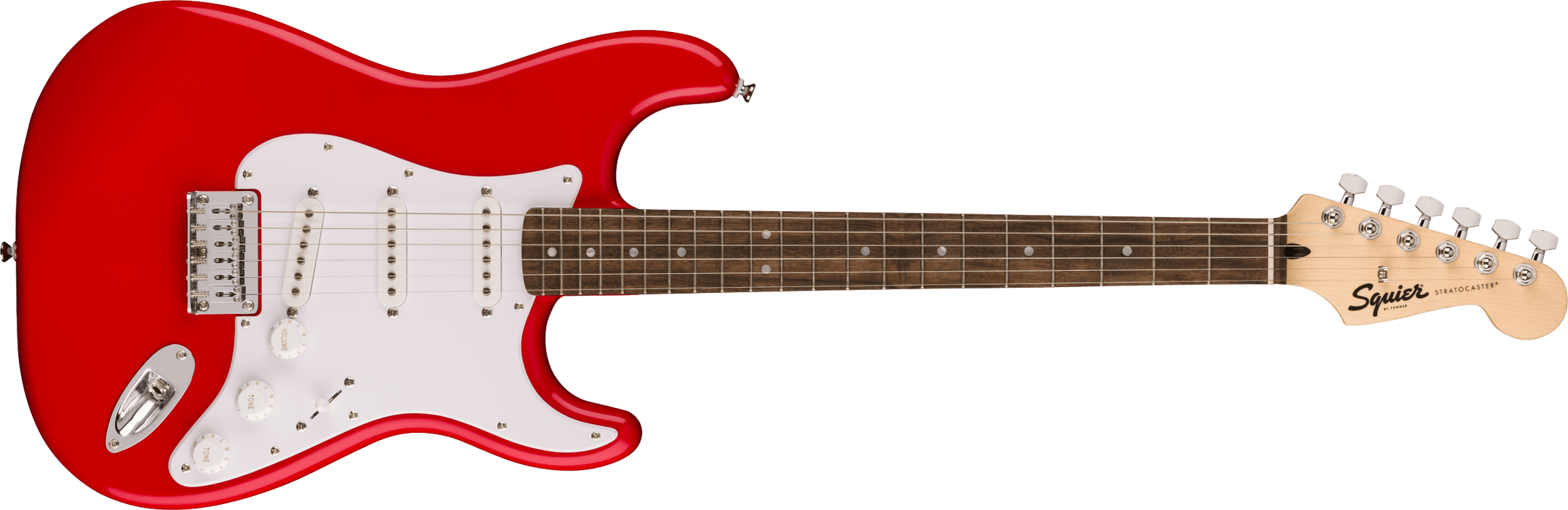 Squier Sonic® Stratocaster® HT, Laurel Fingerboard, White Pickguard, Torino Red, Electric Guitar - Fair Deal Music