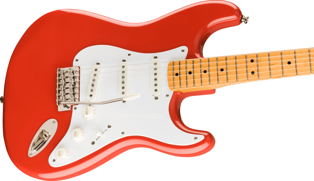 Squier Classic Vibe '50s Stratocaster Electric Guitar , Maple Fingerboard, Fiesta Red - Fair Deal Music