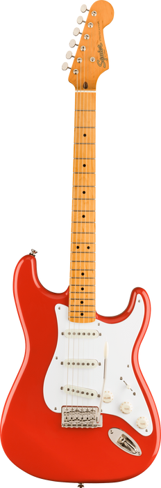 Squier Classic Vibe '50s Stratocaster Electric Guitar , Maple Fingerboard, Fiesta Red - Fair Deal Music