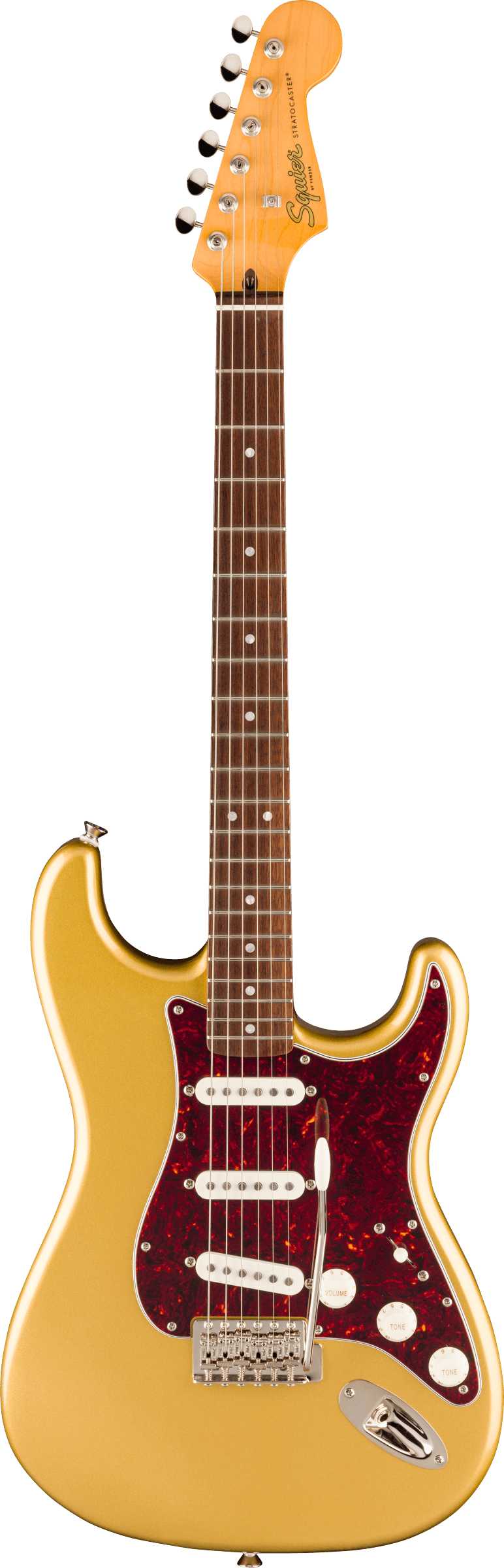 Squier Classic Vibe '60s Stratocaster Electric Guitar, Aztec Gold