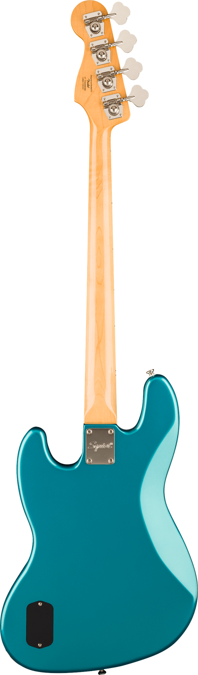 Squier Classic Vibe Active '70s Jazz Bass, Maple Fingerboard, Parchment Pickguard, Ocean Turquoise - Fair Deal Music