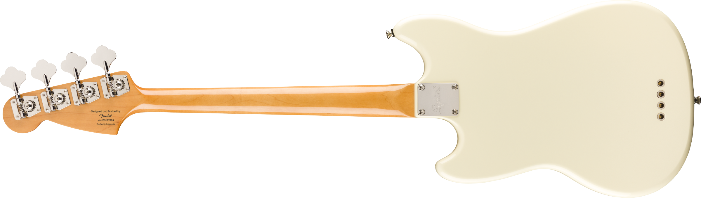 Squier Classic Vibe '60s Mustang® Bass, Laurel Fingerboard, Olympic White - Fair Deal Music