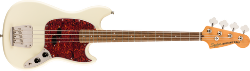 Squier Classic Vibe '60s Mustang® Bass, Laurel Fingerboard, Olympic White - Fair Deal Music