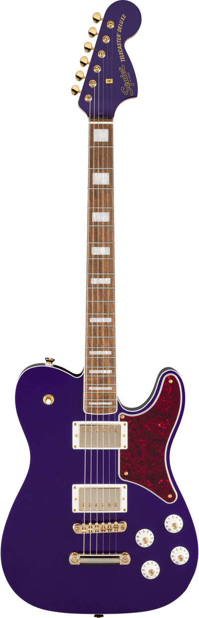 Squier Limited Edition Paranormal Troublemaker Telecaster Deluxe Electric Guitar, Purple Metallic - Fair Deal Music