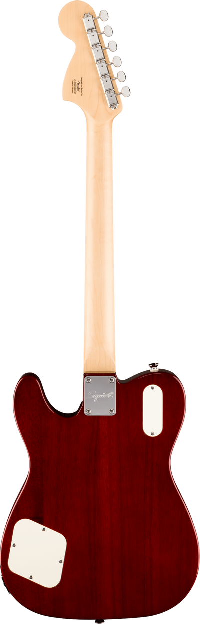 Squier Paranormal Troublemaker Telecaster® Deluxe Bigsby®, Laurel Fingerboard, Parchment Pickguard, Honey Sunburst - Fair Deal Music