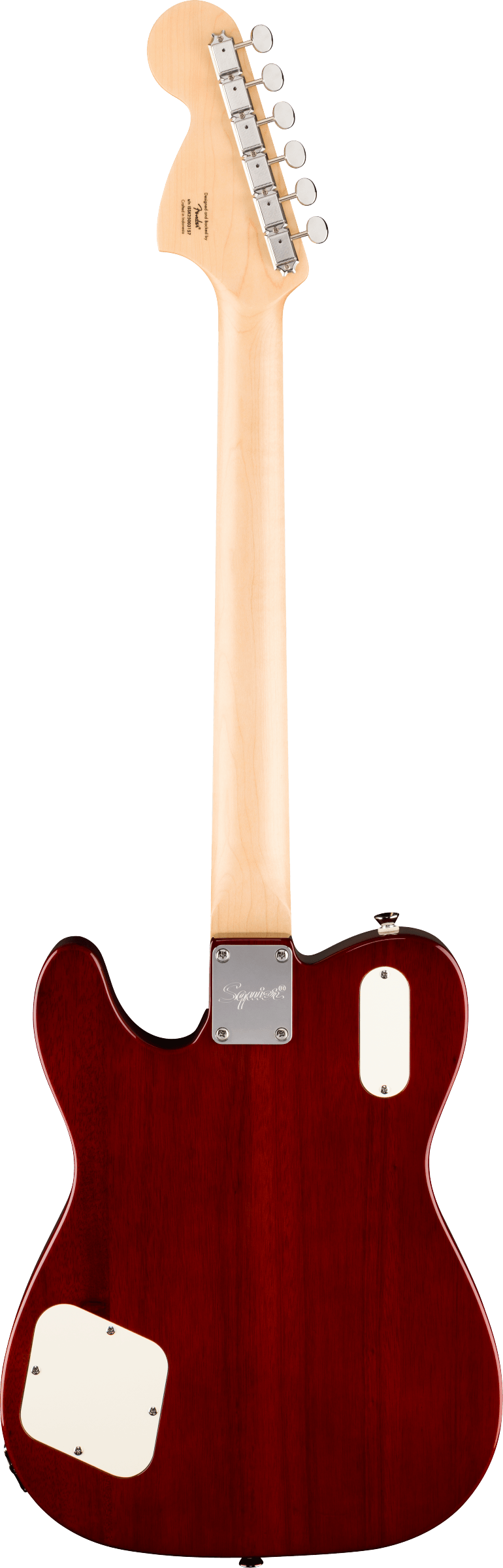 Squier Paranormal Troublemaker Telecaster® Deluxe Bigsby®, Laurel Fingerboard, Parchment Pickguard, Honey Sunburst - Fair Deal Music