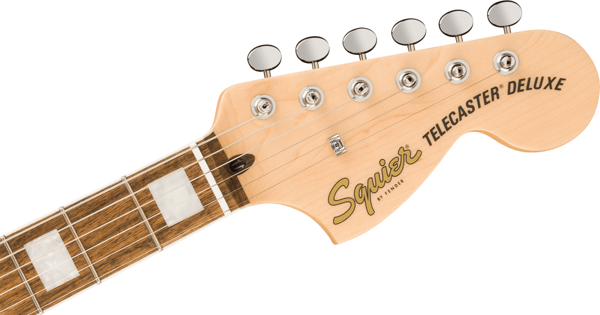 Squier Paranormal Troublemaker Telecaster® Deluxe Bigsby®, Laurel Fingerboard, Parchment Pickguard, Honey Sunburst - Fair Deal Music