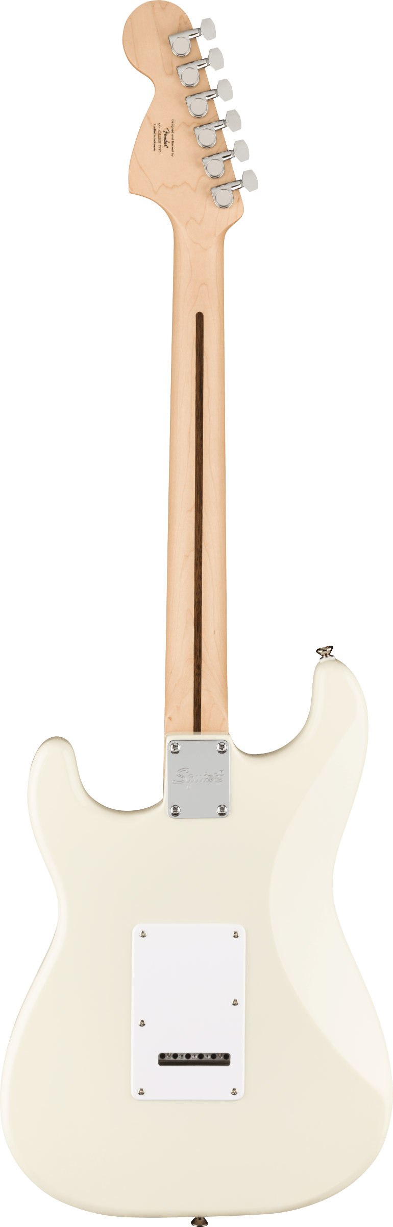 Squier Affinity Series® Stratocaster®, Maple Fingerboard, White Pickguard, Olympic White - Fair Deal Music