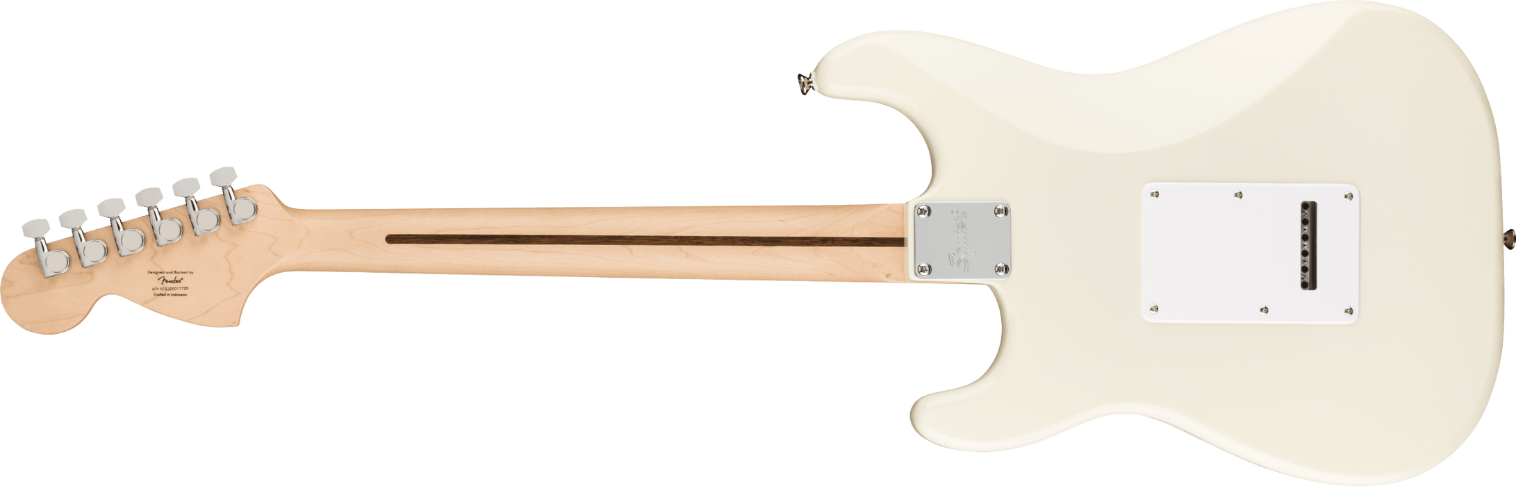 Squier Affinity Series® Stratocaster®, Maple Fingerboard, White Pickguard, Olympic White - Fair Deal Music