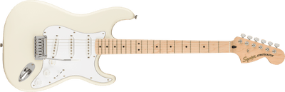 Squier Affinity Series® Stratocaster®, Maple Fingerboard, White Pickguard, Olympic White - Fair Deal Music