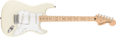 Squier Affinity Series® Stratocaster®, Maple Fingerboard, White Pickguard, Olympic White - Fair Deal Music