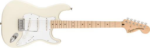 Squier Affinity Series® Stratocaster®, Maple Fingerboard, White Pickguard, Olympic White - Fair Deal Music
