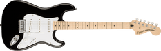 Squier Affinity Series® Stratocaster®, Maple Fingerboard, White Pickguard, Black - Fair Deal Music