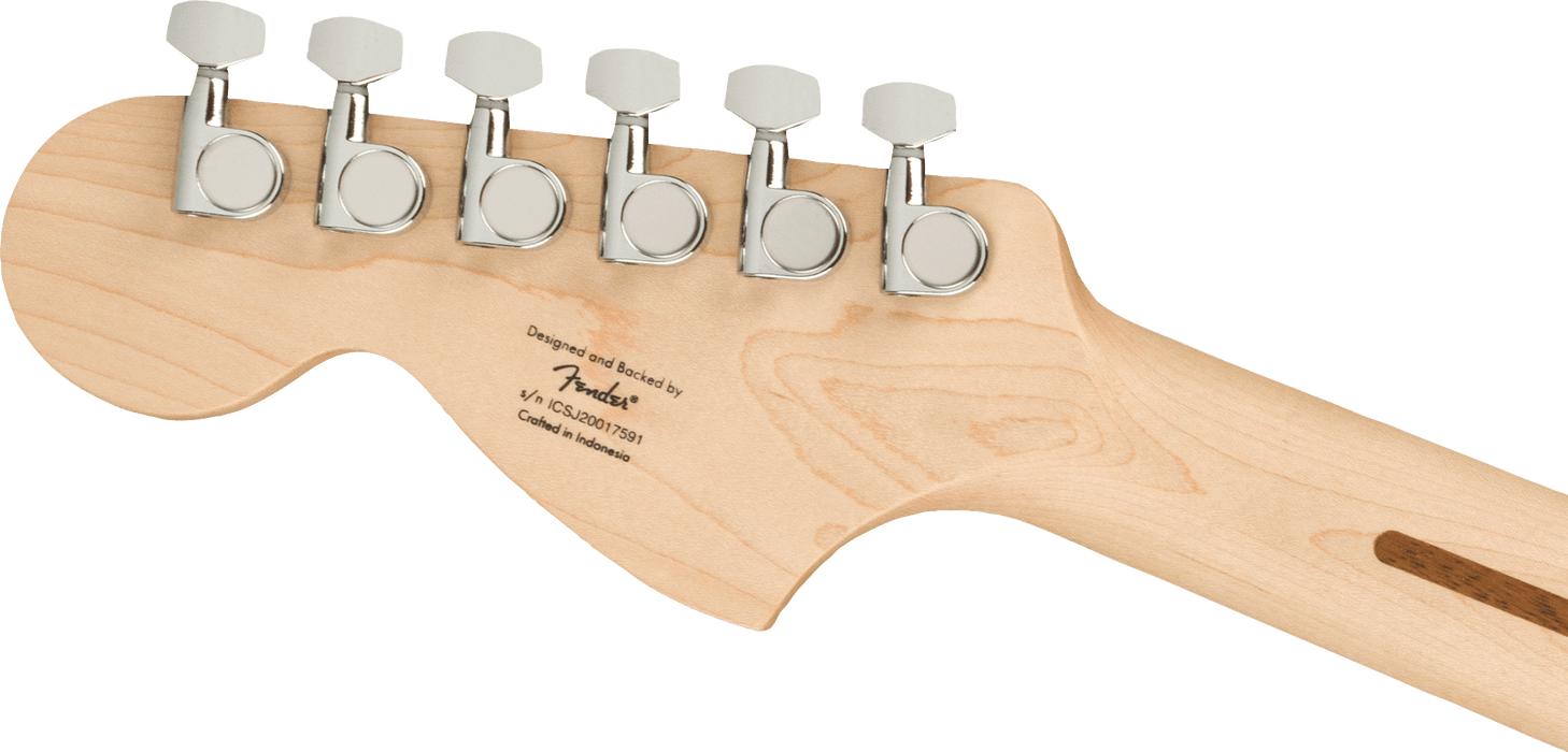Squier Affinity Series® Stratocaster®, Maple Fingerboard, White Pickguard, Black - Fair Deal Music