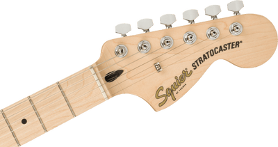 Squier Affinity Series® Stratocaster®, Maple Fingerboard, White Pickguard, Black - Fair Deal Music