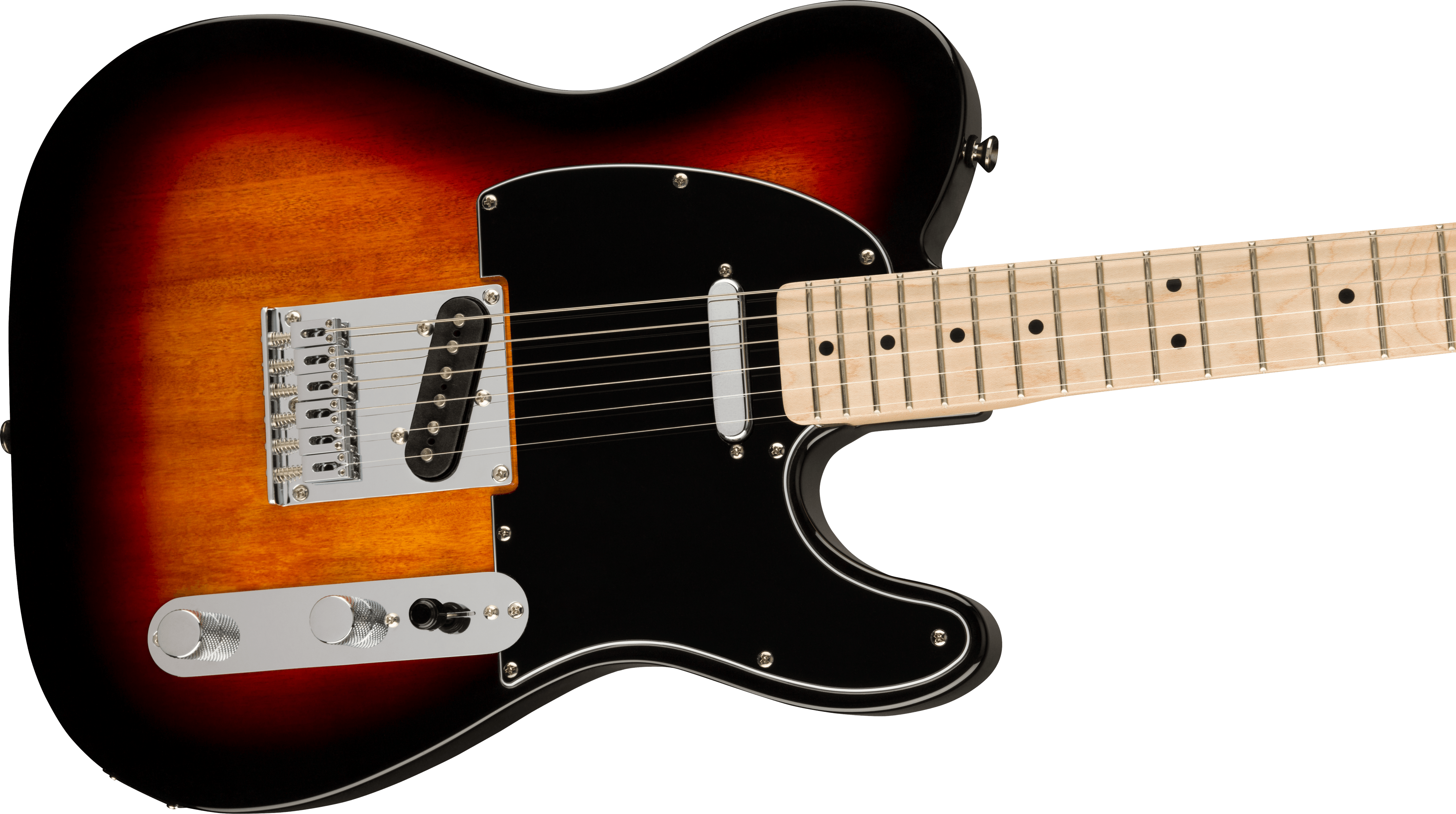 Squier Affinity Series® Telecaster®, Maple Fingerboard, Black Pickguard, 3-Color Sunburst - Fair Deal Music