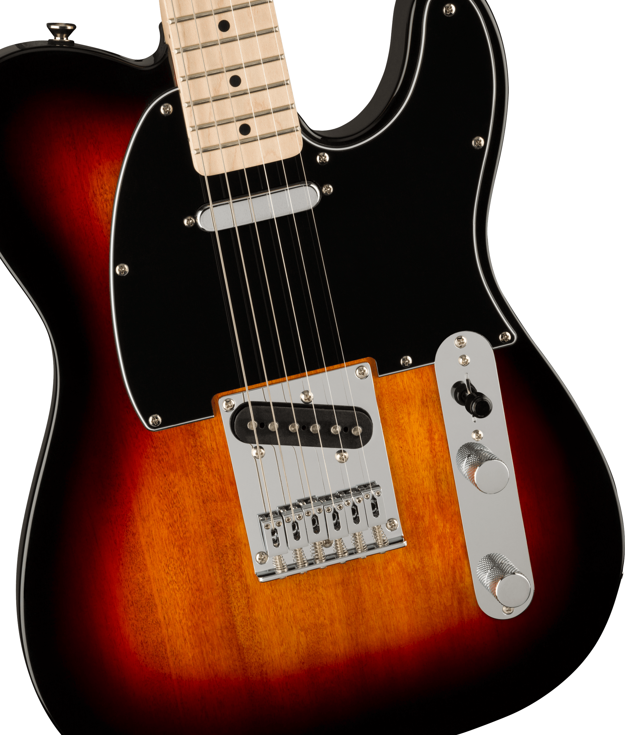 Squier Affinity Series® Telecaster®, Maple Fingerboard, Black Pickguard, 3-Color Sunburst - Fair Deal Music