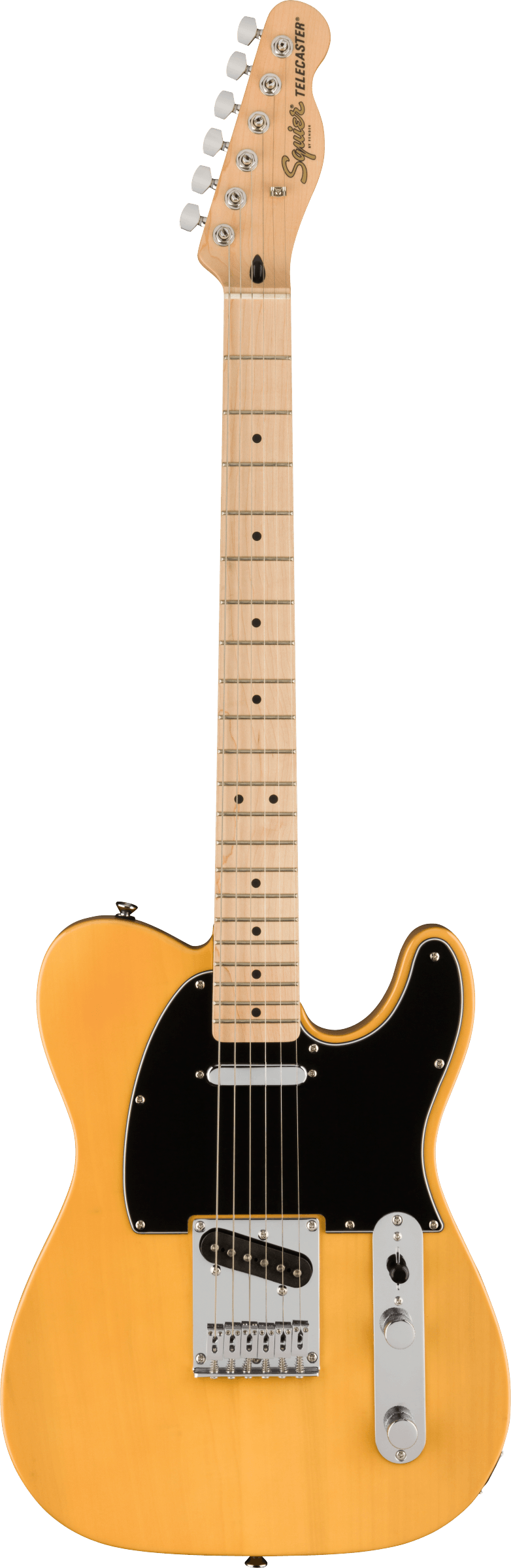 Squier Affinity Series® Telecaster®, Maple Fingerboard, Black Pickguard, Butterscotch Blonde - Fair Deal Music