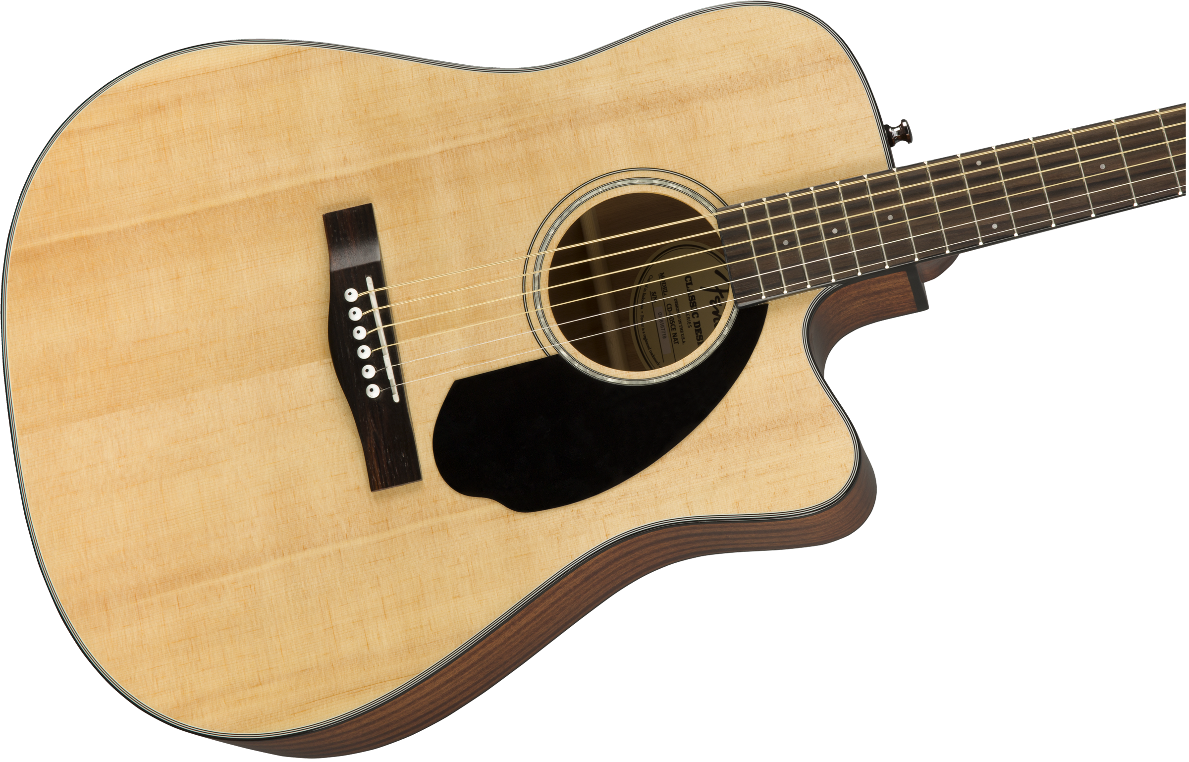 Fender CD-60SCE Dreadnought, Walnut Fingerboard, Natural - Fair Deal Music