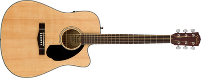 Fender CD-60SCE Dreadnought, Walnut Fingerboard, Natural - Fair Deal Music