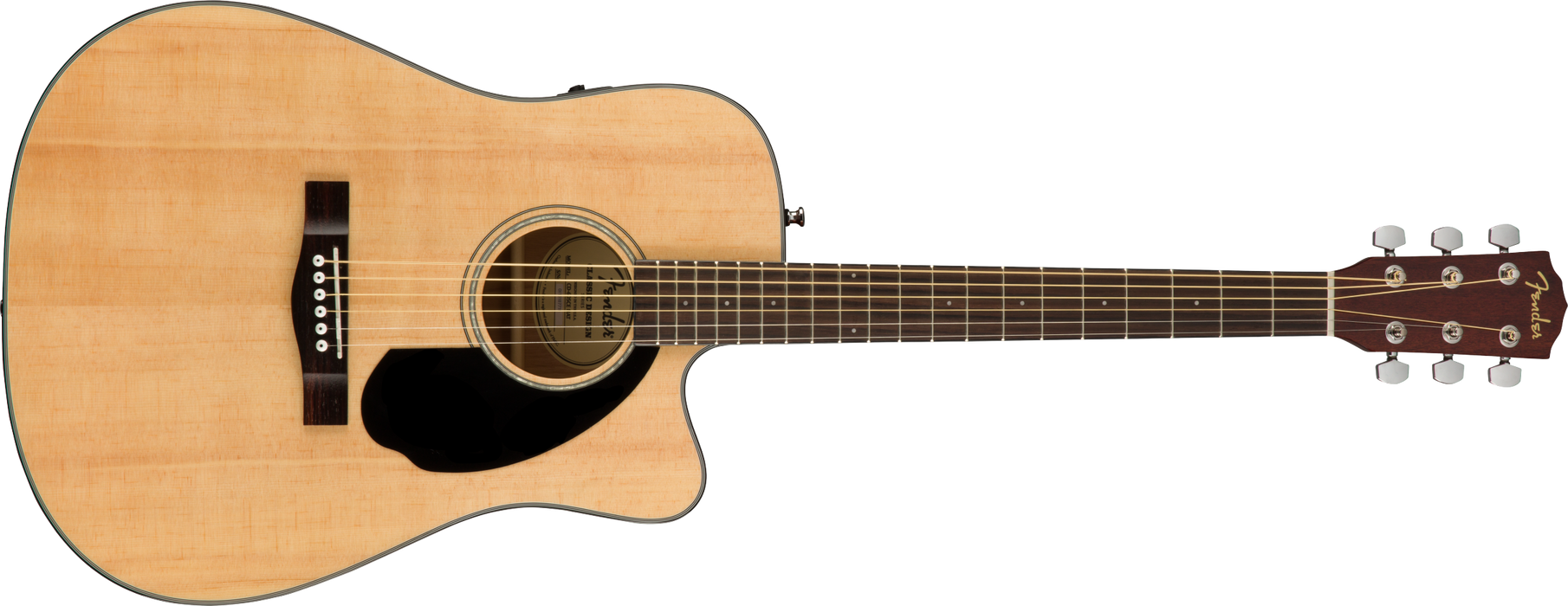 Fender CD-60SCE Dreadnought, Walnut Fingerboard, Natural