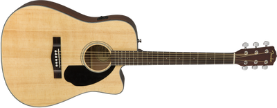 Fender CD-60SCE Dreadnought, Walnut Fingerboard, Natural - Fair Deal Music