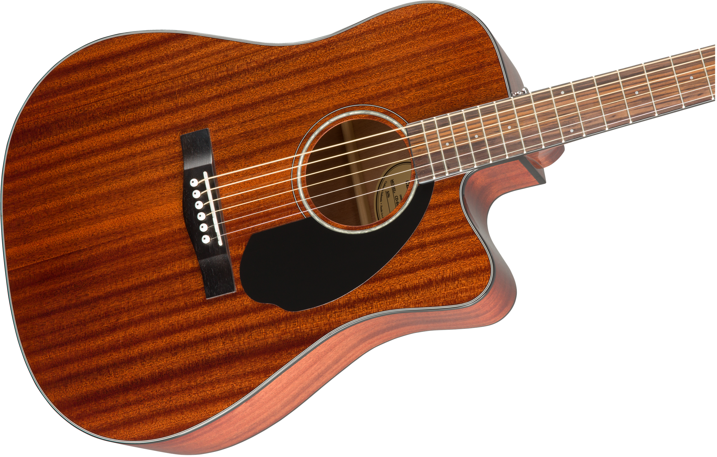 Fender CD-60SCE Dreadnought, Walnut Fingerboard, All-Mahogany - Fair Deal Music