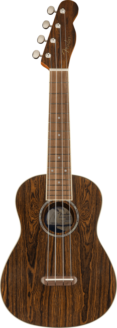 Fender Zuma Exotic Concert Ukulele, Bocote - Fair Deal Music