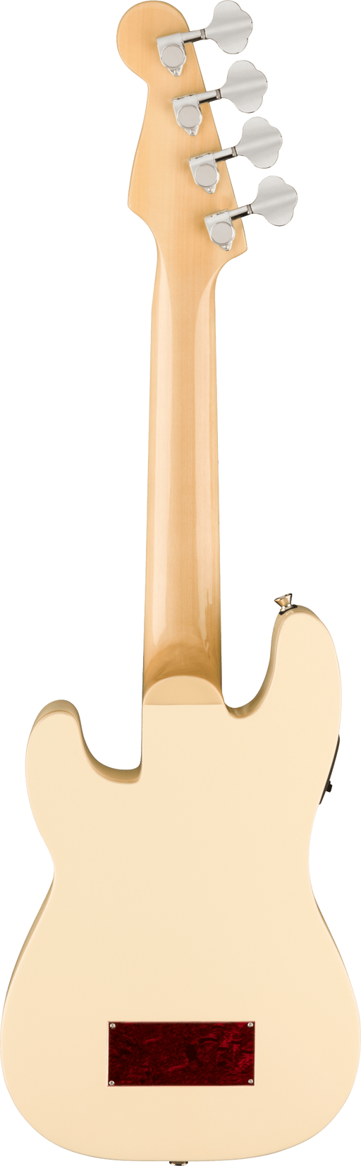 Fender Fullerton Precision Bass Ukulele, Olympic White - Fair Deal Music