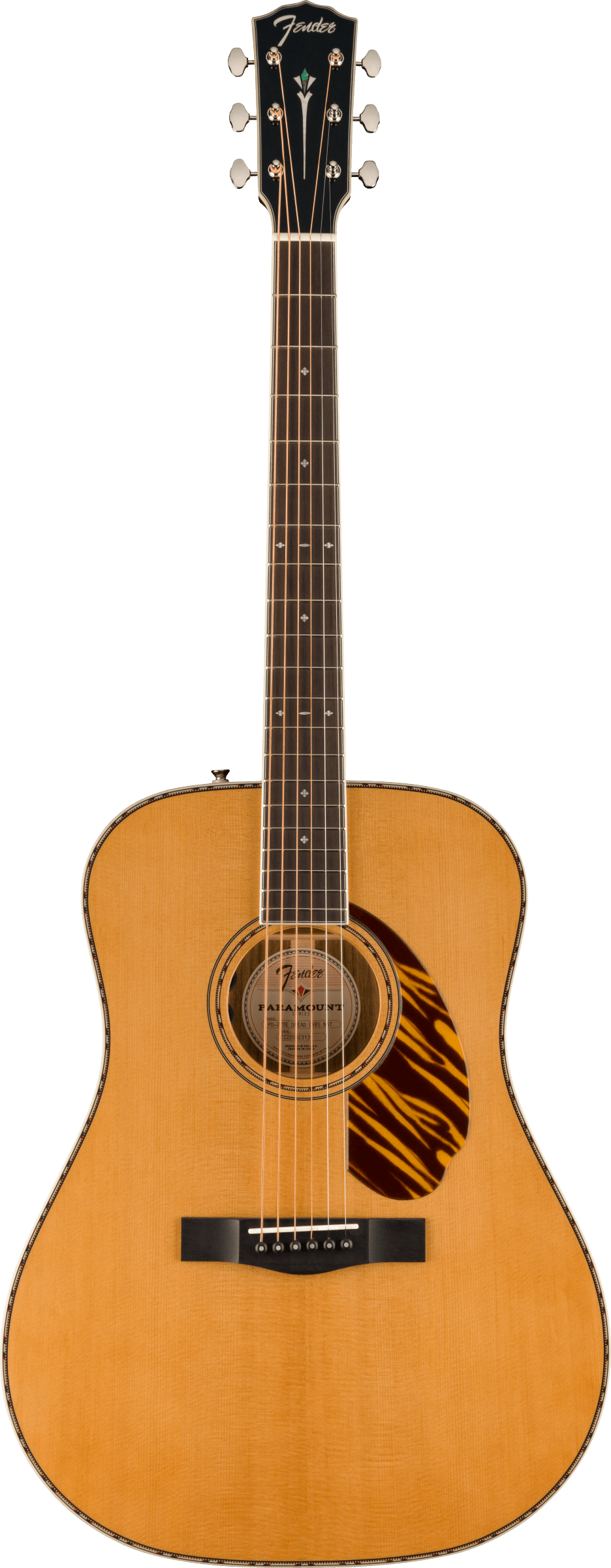 Fender PD-220E Dreadnought, Ovangkol, Aged Natural, Ex-Display - Fair Deal Music