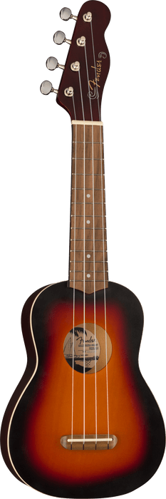 Fender Venice Soprano Ukulele WN, 2-Color Sunburst - Fair Deal Music
