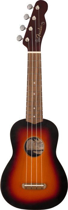 Fender Venice Soprano Ukulele WN, 2-Color Sunburst - Fair Deal Music