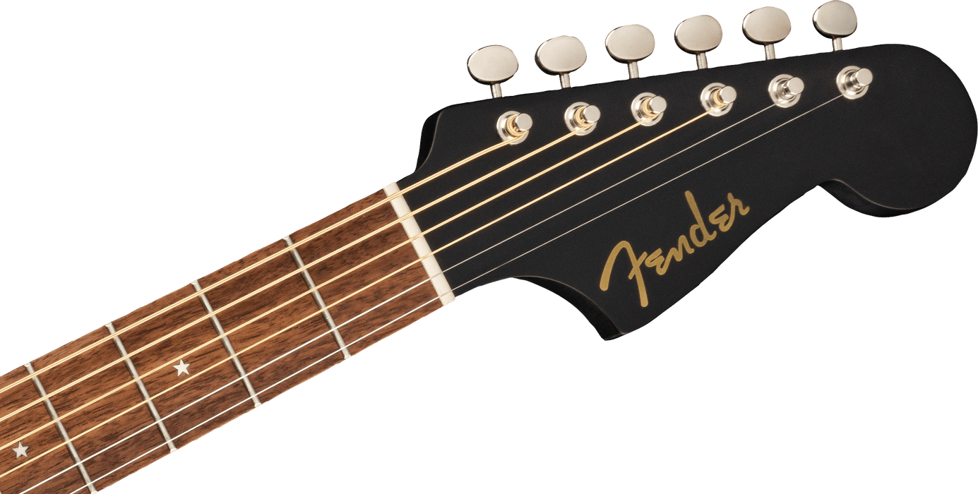 Fender Joe Strummer Campfire, Walnut Fingerboard, Matte Black, Electro-acoustic guitar - Fair Deal Music