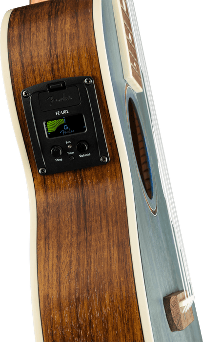 Fender Dani Harrison Uke, Walnut Fingerboard, Turquoise - Fair Deal Music