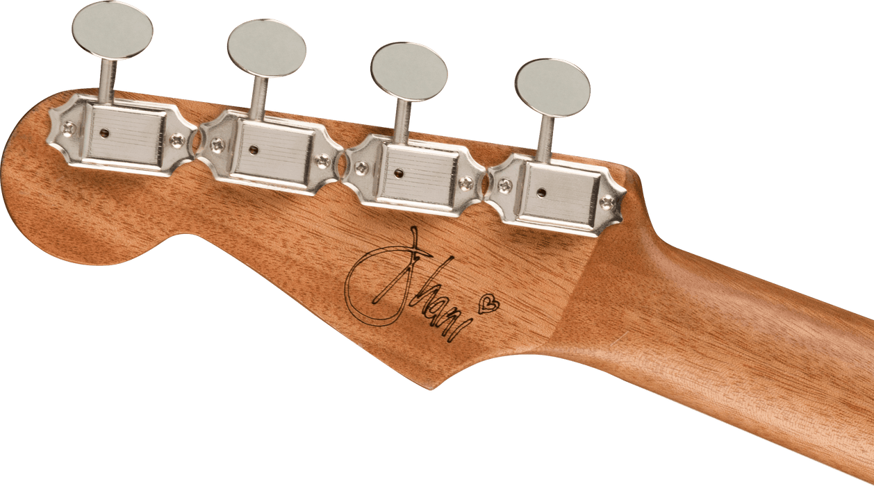 Fender Dani Harrison Uke, Walnut Fingerboard, Turquoise - Fair Deal Music
